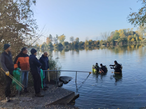 Flurreinigung am Alten Rhein